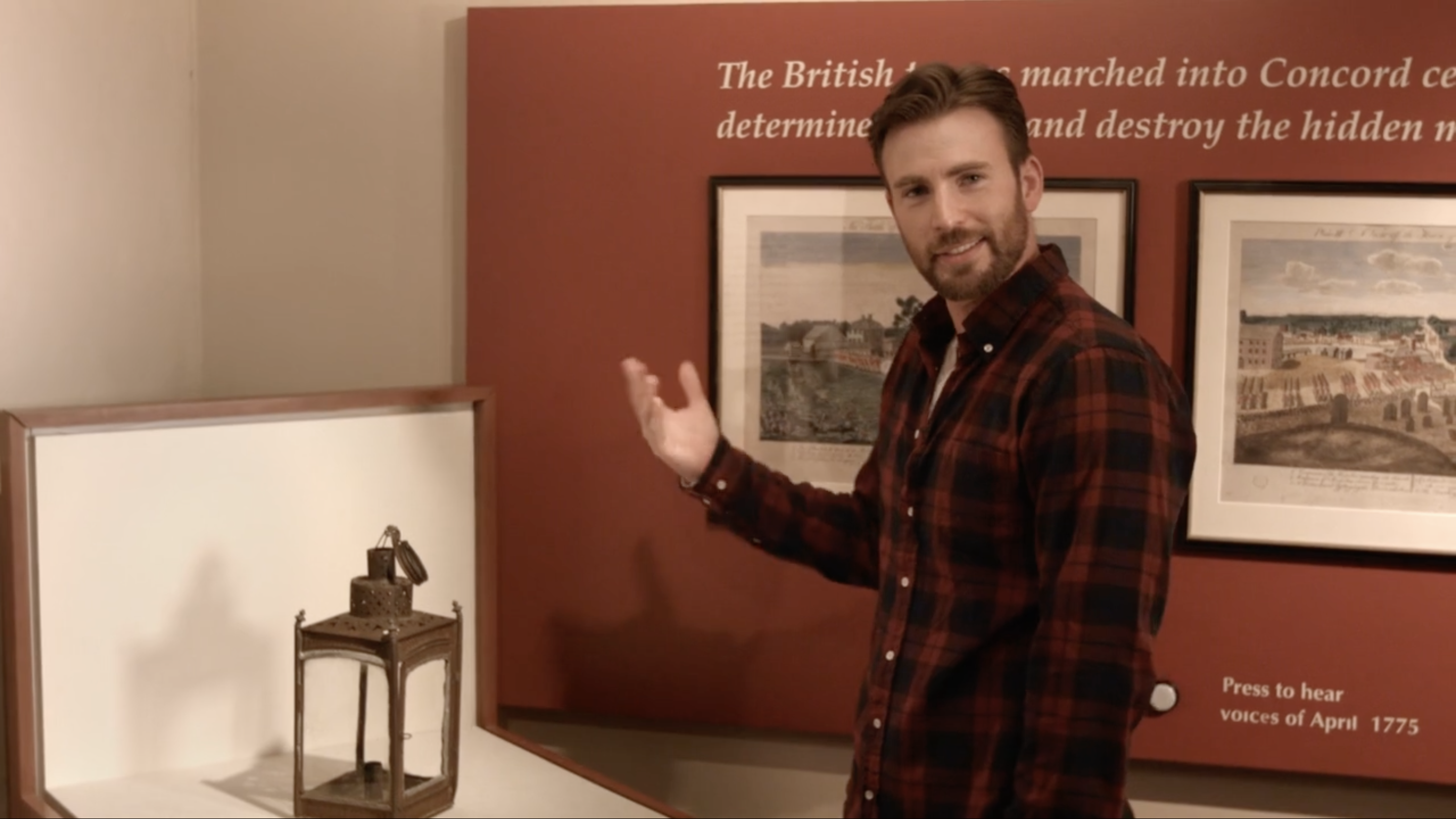 Chris Evans visits the Concord Museum thumbnail